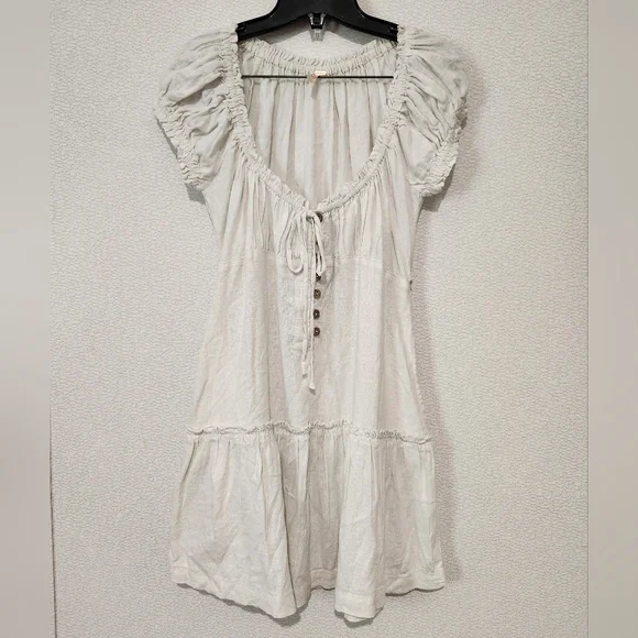 chinese dress ladies Free People Free-Est Beachside Cotton-Linen Mini Dress main image 1